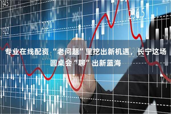 专业在线配资 “老问题”里挖出新机遇，长宁这场圆桌会“聊”出新蓝海